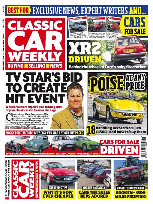 Title details for Classic Car Weekly by H BAUER PUBLISHING LIMITED - Available